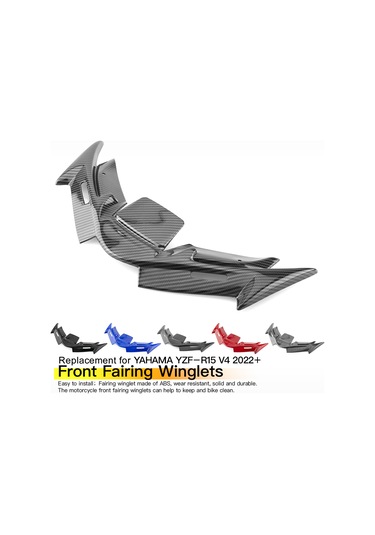 Wezone Yamaha Yzf R15 V4.0 2022+ İçin Abss Motor Radyatör Kanatçıkı - Siyah Mat 400x170mm