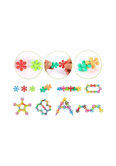 Kar Tanesi Molekül Yapı Taşları 5 Renk 120 Parça