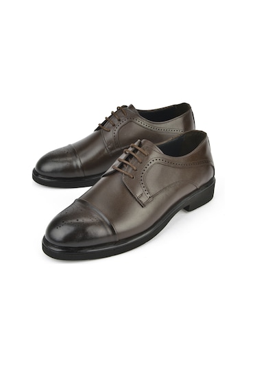 Ziya, Erkek Hakiki Deri Klasik Ayakkabı 15148z837 Kahve 15148z837 300 Kahve
