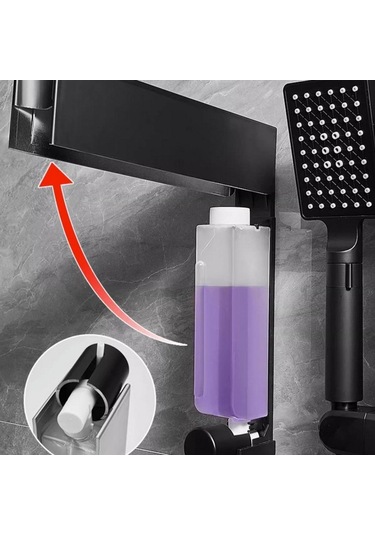 Suntek Manuel Sabun Dispenser Büyük Siyah