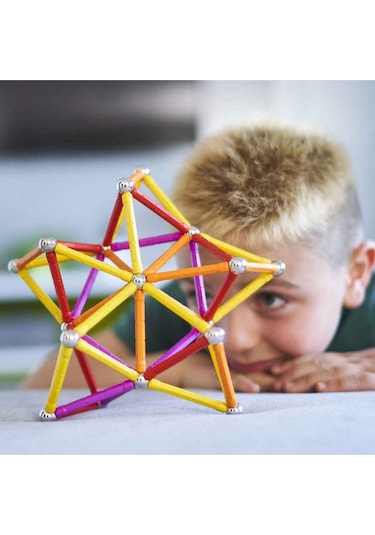 Geomag Manyetik Çubuklar Classic Seri Zeka Oyunu Manyetik Yapı Oyunu 93 Parça