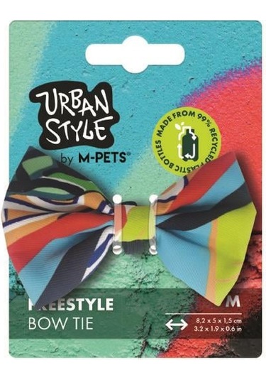 M-Pets Urban Style Freestyle Kedi Ve Köpek Papyonu M Çok Renkli