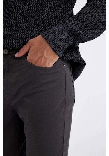 Defacto Chino Kanvas Pantolon Slim Fit Dar Kesim Pamuklu Esnek Dar Paça C9441AX24AUAR9 Antrasit Defacto Chino Kanvas Pantolon Slim Fit Dar Kesim Pamuklu Esnek Dar Paça C9441AX24AUAR9 Antrasit