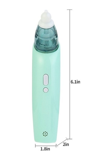 Ulzyvf Yeşil Yeni Küçük Hijyenik Güvenli Gücü Emme Emici, Elektrikli Doğan Çocuklar Burun Bebek Aspiratörü 3 Rw