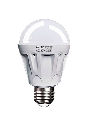 Sones E27 Led Ses/ışık Kontrol Ampulü Merdiven Koridoru İnsan Vücudu Sensörlü Işık, Güç: 5w Yüksek Kalite