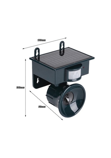 Maoyaya Dış Mekan Yağmur Geçirmez Otomatik Kuş Kovucu Güneş Enerjili Kuş Korkutucu