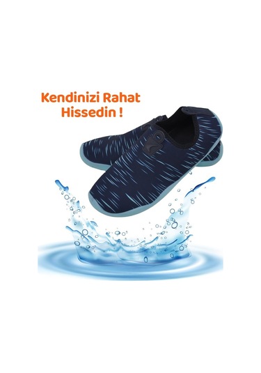 Black Deer Hayal Lacivert-Turkuaz Çok Amaçlı Plaj Ve Deniz Ayakka