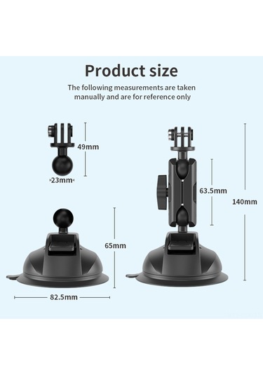 Xindoker Güçlü Emici Başlık: 10kg Taşıma Kapasiteli, Seyahat İçin Taşınabilir Nylon Emici Montaj Aparatı Siyah