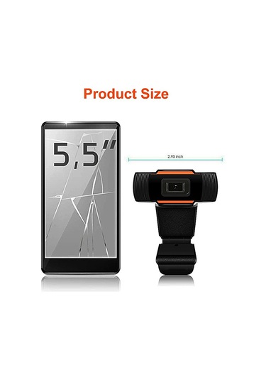 Yaozixa 1080p Hd Webcam Mikrofonlu - Canlı Yayın, Online Ders, Toplantı İçin Plug&play, Sürücü Gerektirmeyen Video Kamerası