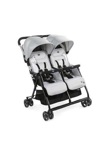 Chicco Ohlala Twin İkiz Bebek Arabası Silver Silver