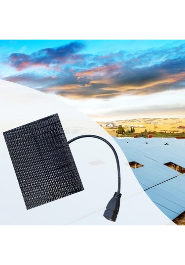 Homyl 5w Mini Güneş Paneli Cep Telefonu Pil Şarj Ev Açık Kontrol
