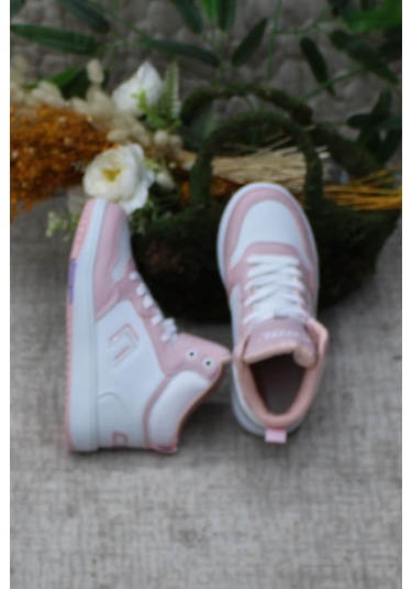 Fort Cool Adel Pudra Beyaz Boğazlı Kaymaz Taban Rahat Çocuk Ayakkabı 001