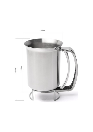 Sones Elde Taşınabilir Paslanmaz Çelik Hamur Dağıtıcısı Kek Hamuru Hunisi Karıştırma Hamur Ayırıcı