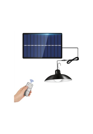 Sones Ip65 Su Geçirmez Dış Mekan Güneş Enerjili Led Ampul Avize İç Mekan Işıkları, Özellikler: Uzaktan Kumandalı Tek Beyaz Işık