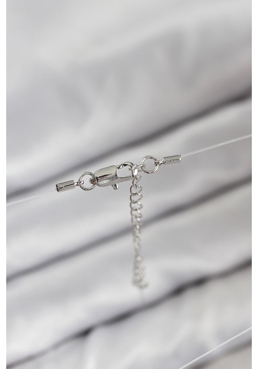 Misineli Yıldız Model Gümüş Renk Hayalet Kolye Çok Renkli