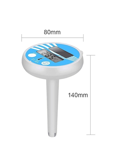 Solar Termometre Yüzme Havuzu İçin Su Geçirmez Yüzen Dijital 483