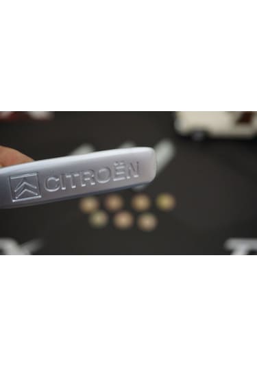 Citroen Logo Krom Metal Paspas Vidalı Logo 4 Lü Set