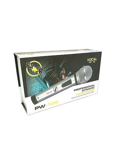 Pawer Pw-102 Profesyonel Kablolu Mikrofon Metal Kasa