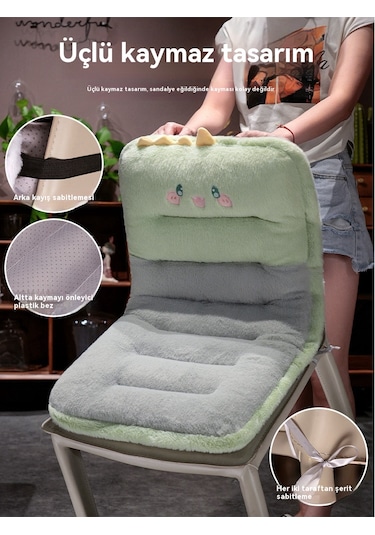 Karikatür Tek Parça Sırt Minderi 85 48-büyük Kulaklı Köpek