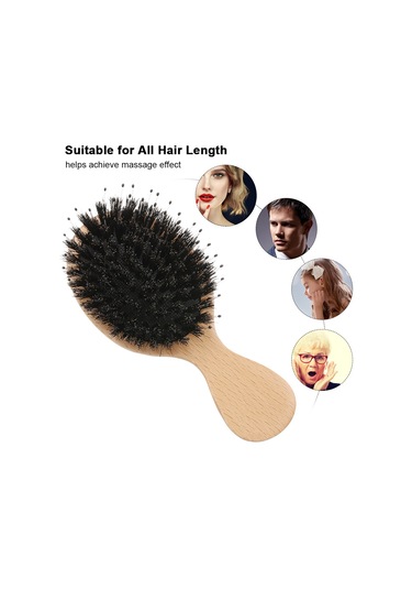 Cbtx Profesyonel Anti-Statik Ahşap Saç Masaj Fırçası