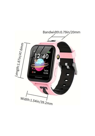 Trendooze Gaojunshop01 Pembe Çocuk Akıllı Oyun Kameralı Ayarlanabilir Ekran Doğum Günü Hediyesi Pembe Kişiye Özel Pembe