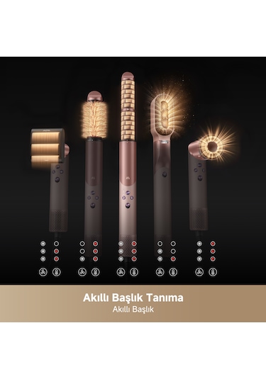 MOVA Master 10 Çok Yönlü Saç Şekillendirici, Coanda Hava Akışı, Akıllı Başlık Tanıma