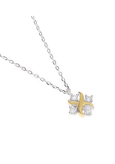 Kadın Tasarım Model Taşlı Gümüş Kolye Gümüş