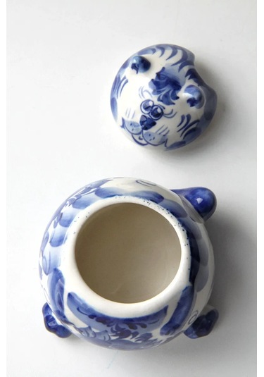 Terehoff Gjel Porselen Tuzluk Kedi 321436561 Mavi