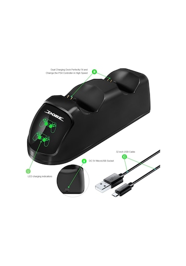 PS4 Slim Pro Dual Charging Dock Göstergeli Şarj İstasyonu Dobe
