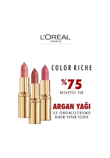 L'Oreal Paris Color Riche Saten Bitişli Ruj 107 Seine Sunset