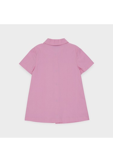 Kız Çocuk Cep Detaylı Gömlek Elbise 2411gb26004-4543 001