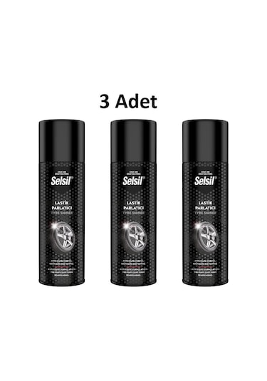 Selsil Lastik Parlatıcı 500 Ml 3 Adet