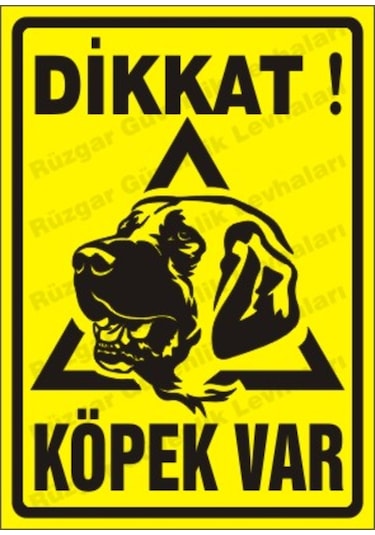 Dikkat Köpek Var Uyarı Levhası (300725844)