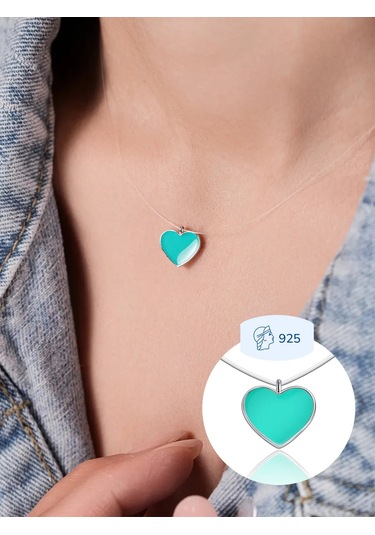 Lucente Balıkçılık İpi Kolye Kalp 925 Ayar Gümüş 387668433 Gümüş