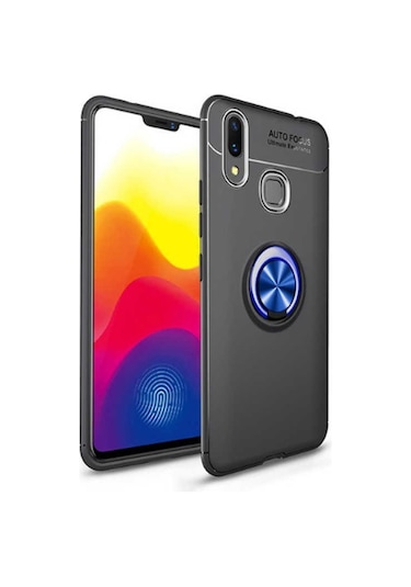 Huawei Y7 Prime 2019 Kılıf Zore Ravel Silikon Kapak Mavi