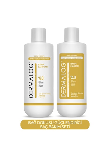 Dermalog Bağ Dokusu Bakım Şampuanı 500 ML + Saç Bakım Maskesi 500 ML
