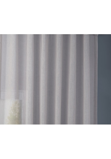 Evdepo Home Kullanıma Hazır Keten Tül Perde (541073060)
