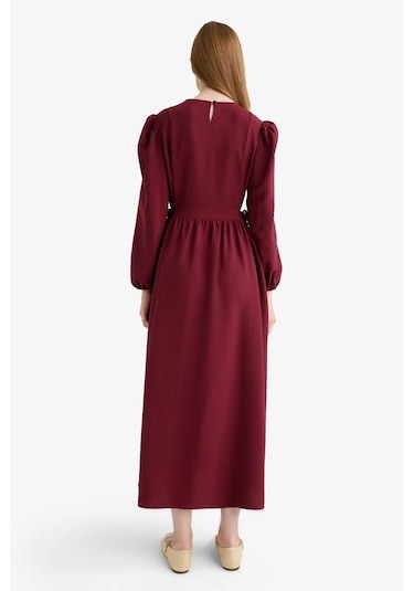 Defacto Regular Fit Bisiklet Yaka Aerobin Uzun Kollu Maxi Elbise E5261ax25aubr115 Bordo Defacto Regular Fit Bisiklet Yaka Aerobin Uzun Kollu Maxi Elbise E5261ax25aubr115 Bordo