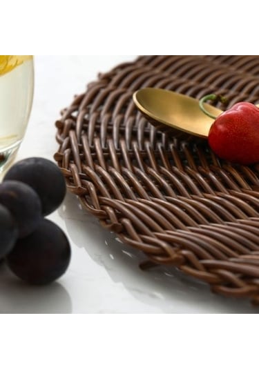 Kahverengi Yaratıcı Masa Matı Çok Amaçlı Uzun Ömürlü Masa Koruması Kahverengi