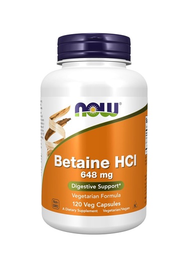 Now Foods Betaine Hcl 648 Mg, Vegetarian Formula, Digestive Suppo