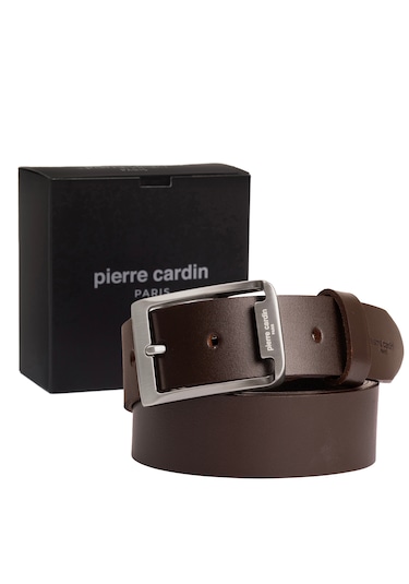 Pierre Cardin Deri Erkek Kemer En 4cm Pc4100 Kahverengi