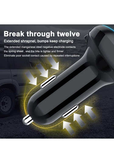 Singree "çift Usb Şarjlı Bluetooth 5.0 Araç Fm Vericisi - Mp3 Çalar, Tf Kart/u Disk Desteği, Led Ekranlı Kablosuz Radyo Modülatörü" 110 Karakter