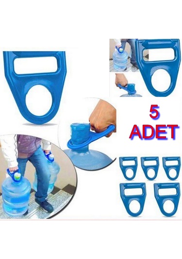 Damacana Tutacağı 5 Adet Damacana Su Sebili Taşıma Aparatı 5 Adet Mavi
