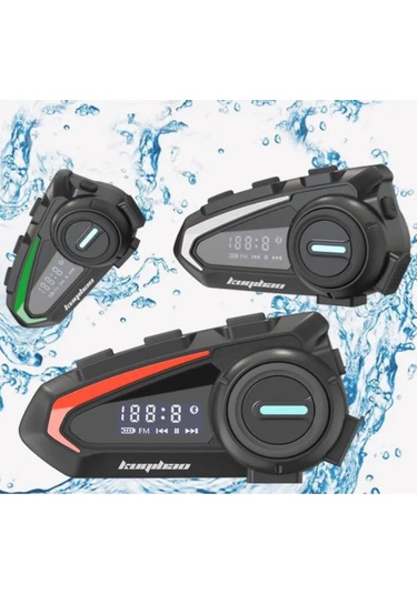 Fm Radyolu Kask Kulaklığı Su Geçirmez Bluetooth 5.3 Motosiklet Kask Kulaklık