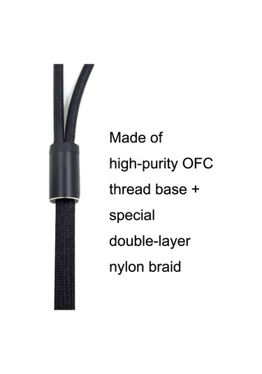 Sones Beyer T1 2./3. Nesil T5 / Amiro Dengeli Kulaklık Kablosu 3,5 Mm + 6,35 Mm Adaptör