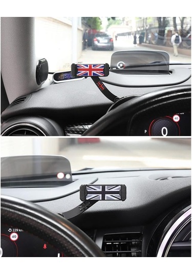 Araba Telefon Tutucu Aksesuarları Lcd Takometre Cep Telefonu Braketi Desteği Mını Cooper Clubman F54 F55 F56 F57 F60 2021 - 2023 Gri