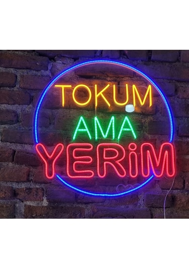 Tokum Ama Yerim Yazılı Neon Led 55 CM