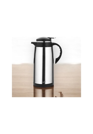 Teba Çelik Termos 1.3 Litre İçi Cam 12 Saat Sıcak Gri