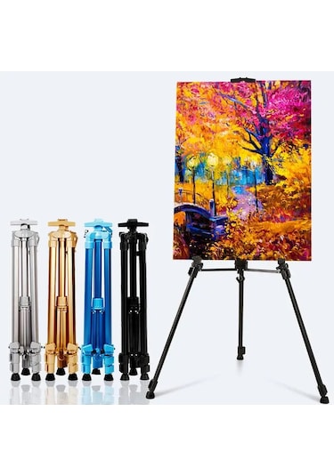 Yüksek Kaliteli Ayarlanabilir Tripod Boyama Şövale Standı