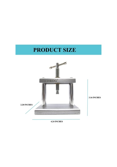 Saat Presleme Aleti, Saat Kristal Presi, Kasa Arkası Kapatıcı, Metal Saat Kasa Arkası Presi, Saat Pili Değiştirme Alet Takımı Yuvarlak Ve Kare Kadranlar İçin 18 Kalıp İçerir Diğer